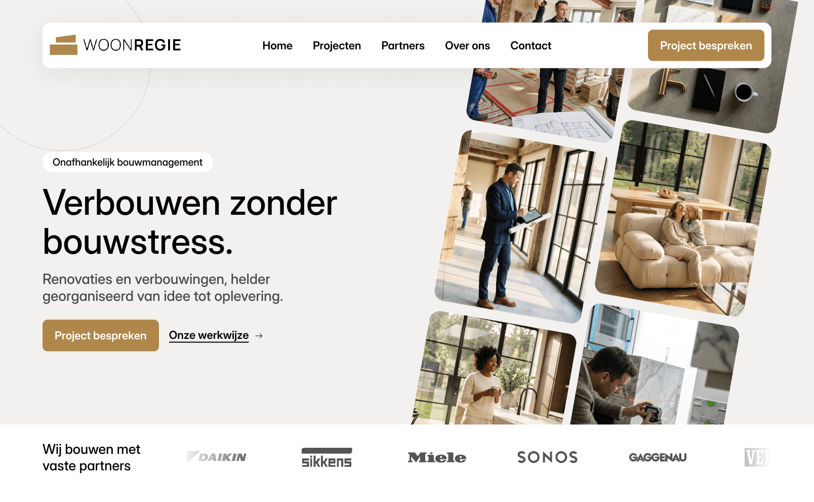 WoonRegie website hero