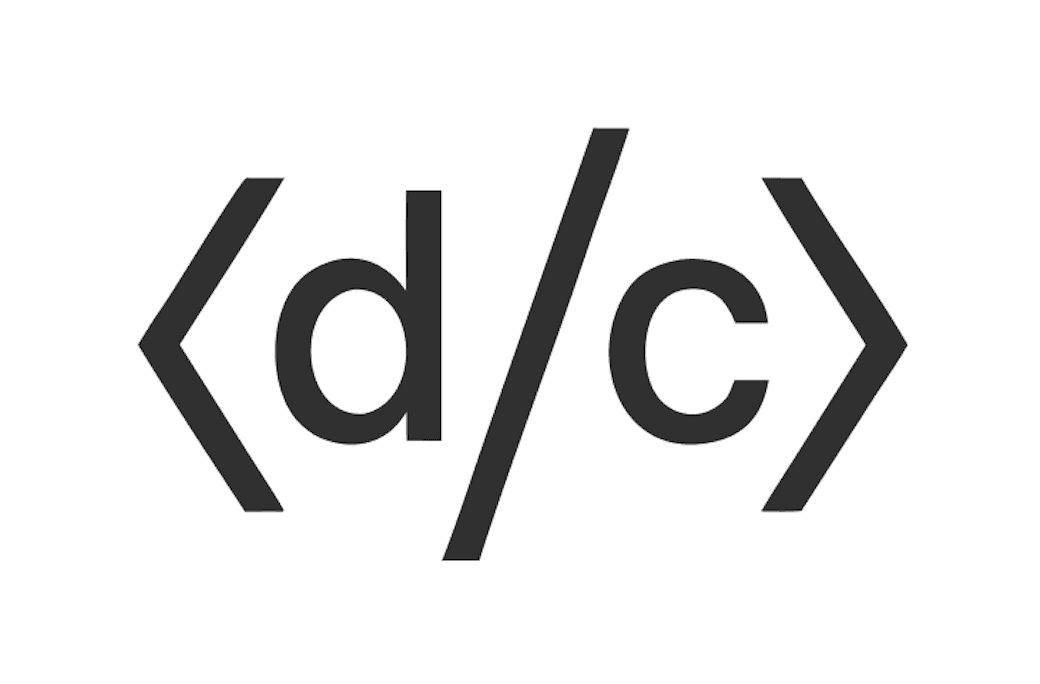 <d/c> logo
