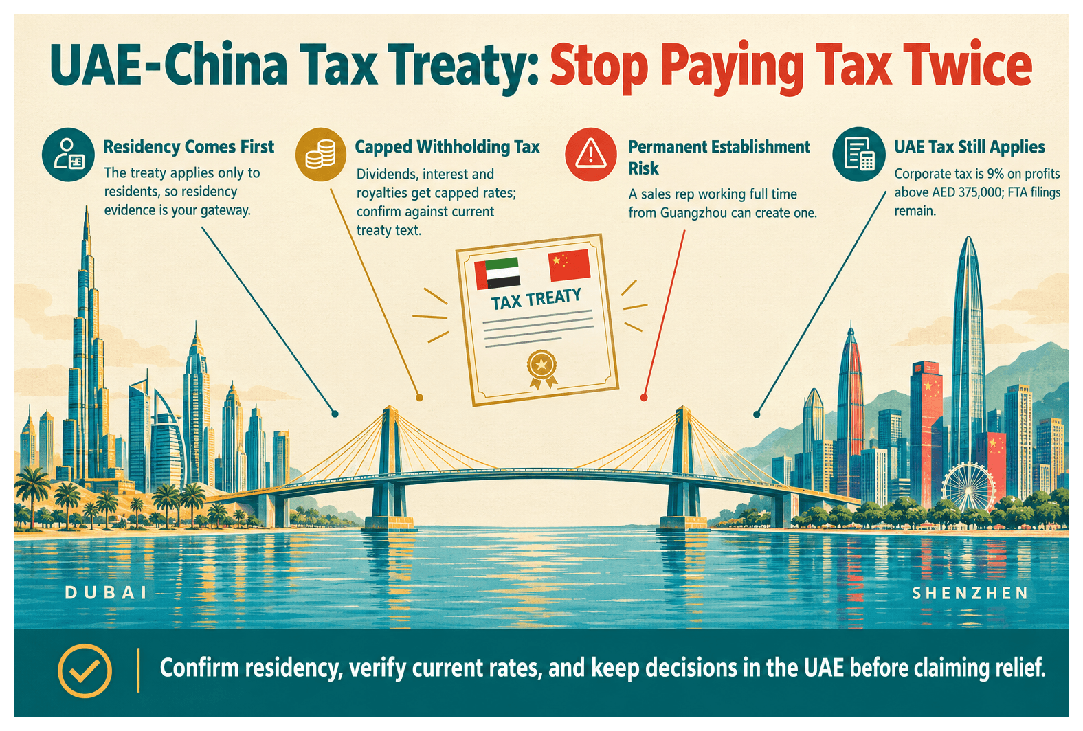 Infographic: Tax Treaty Between the UAE and China: What It Means for Your Company