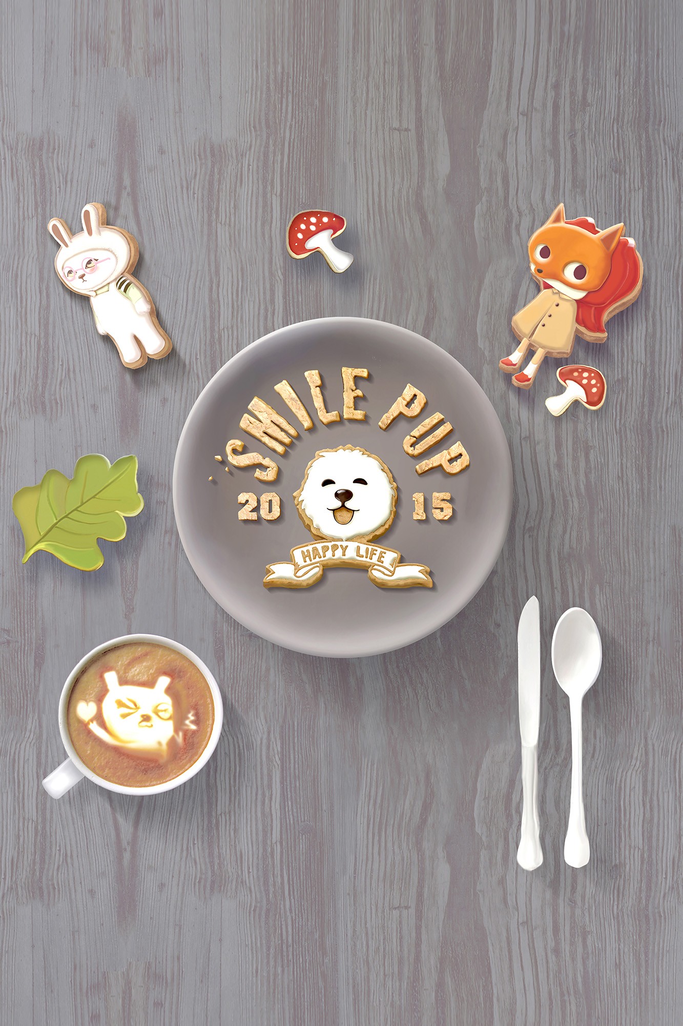 Smile Pup — Plate Art