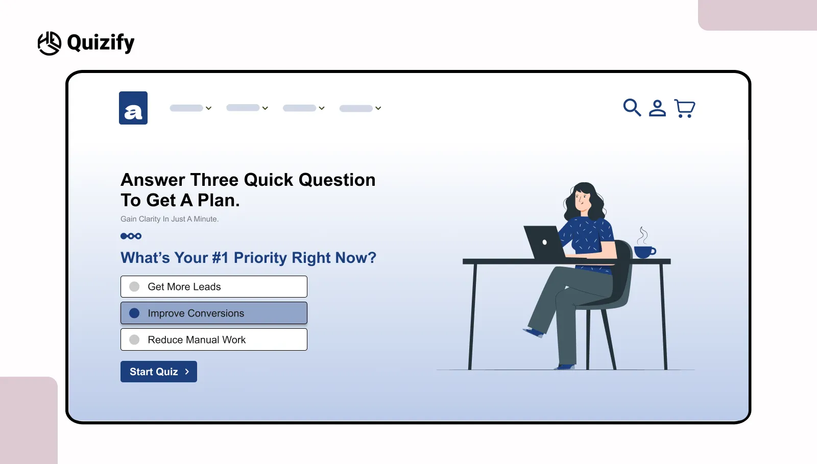 Micro yes opener call to action | Quizify