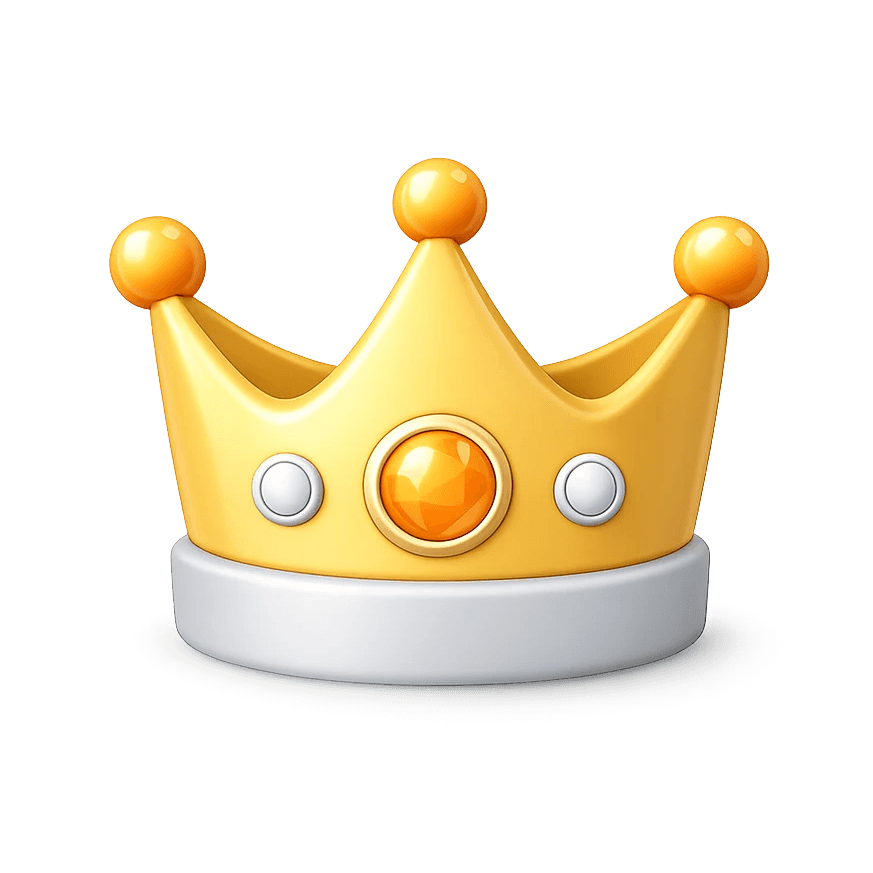 3d crown icon