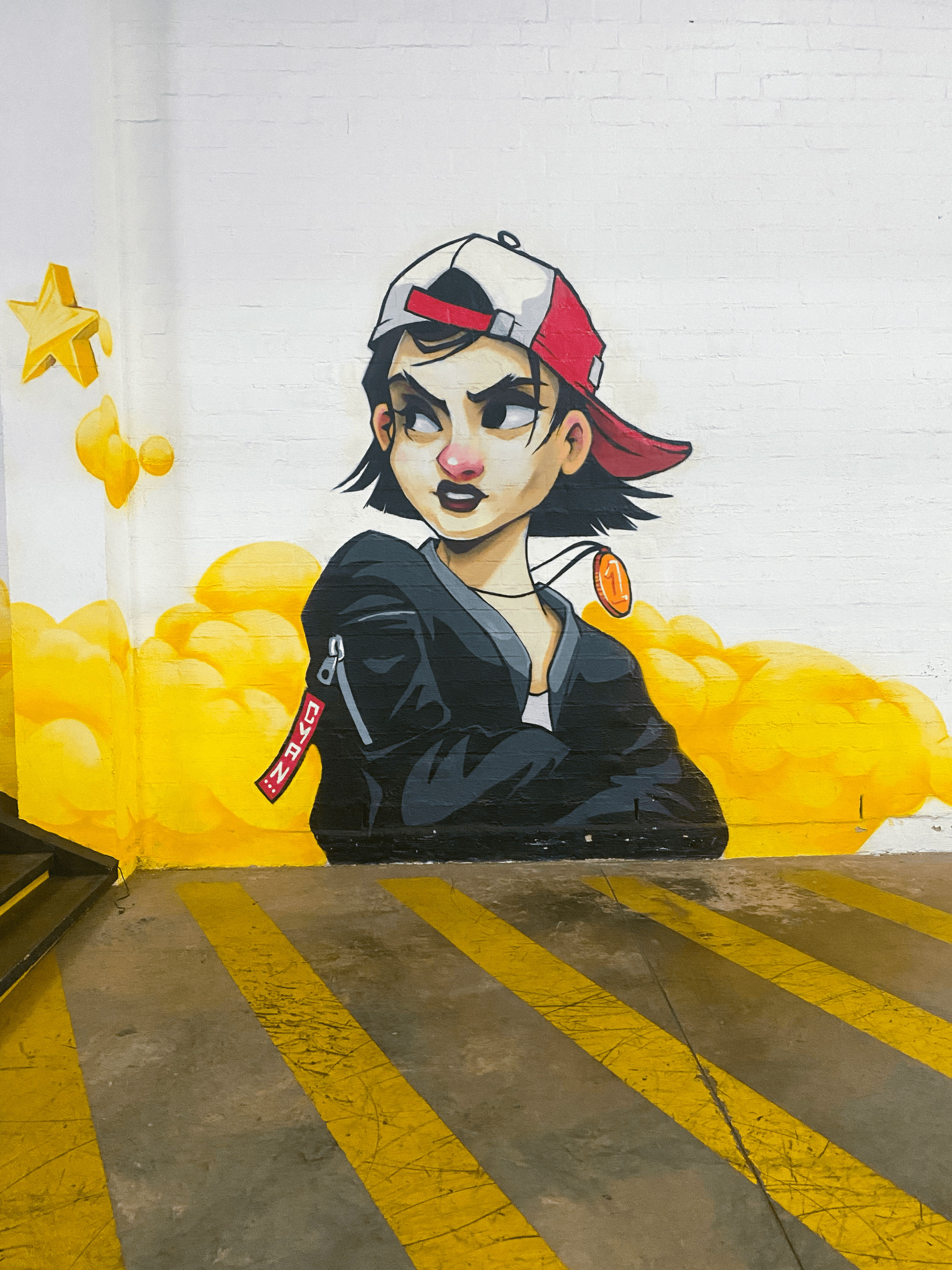 skater girl graffiti