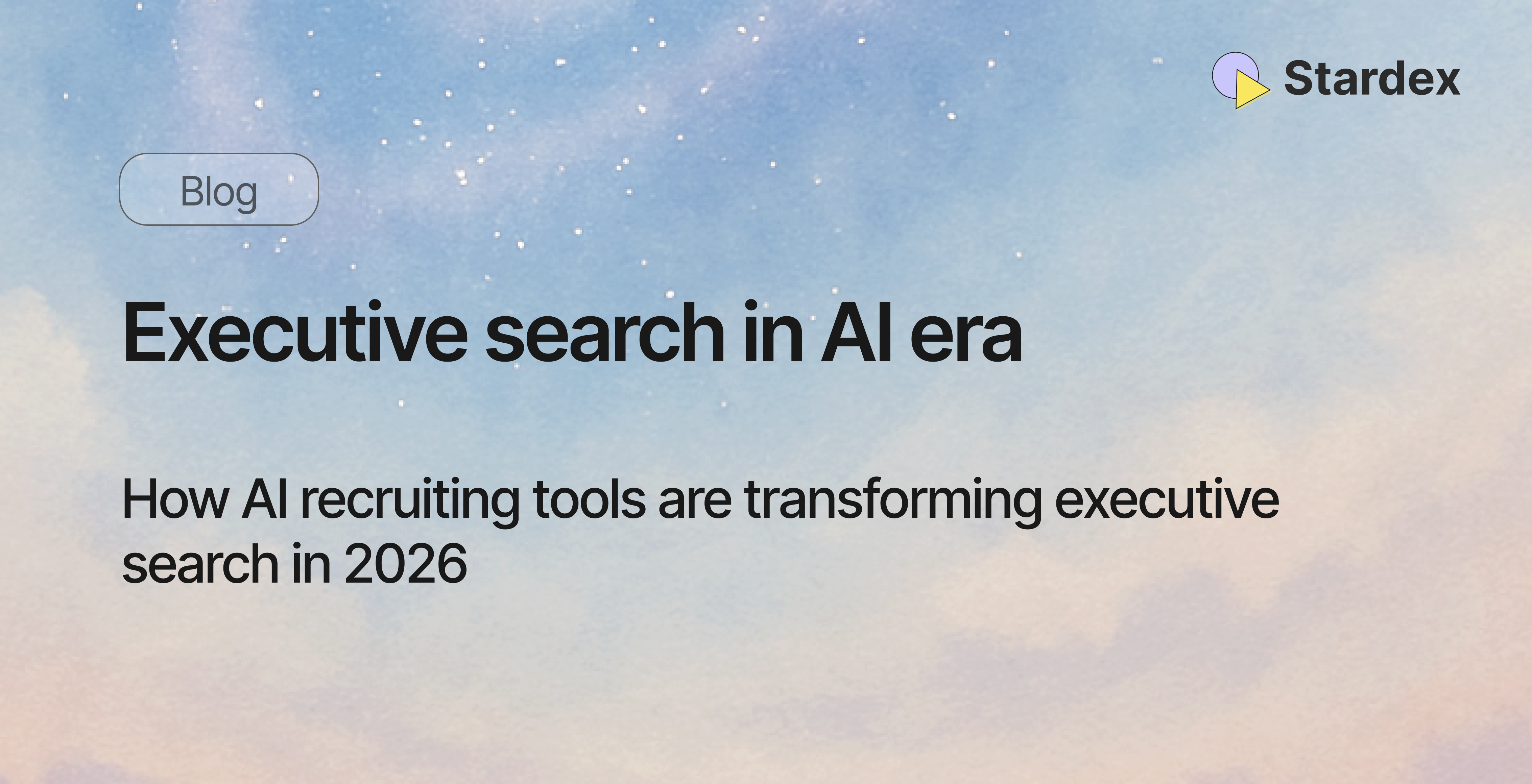 Blog post cover image on blog post about the challenges of building vector search and how AI recruitment tool like Stardex AI helps
