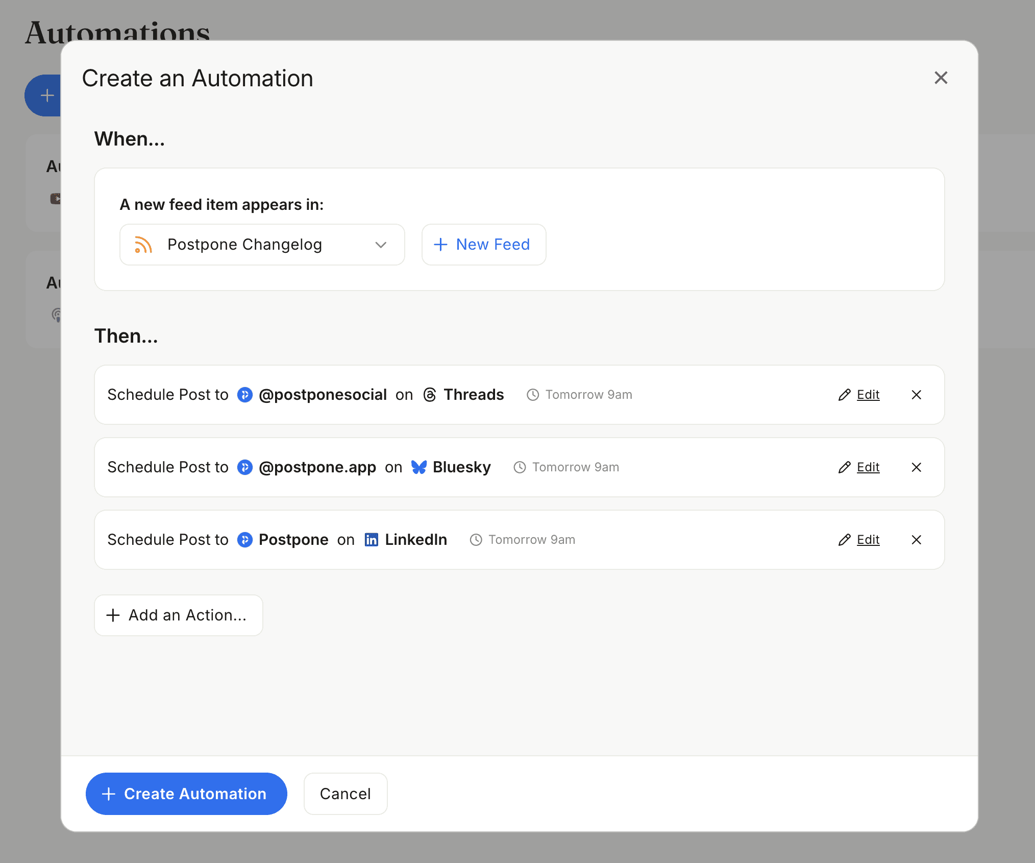 Zapier Zap with 3 steps