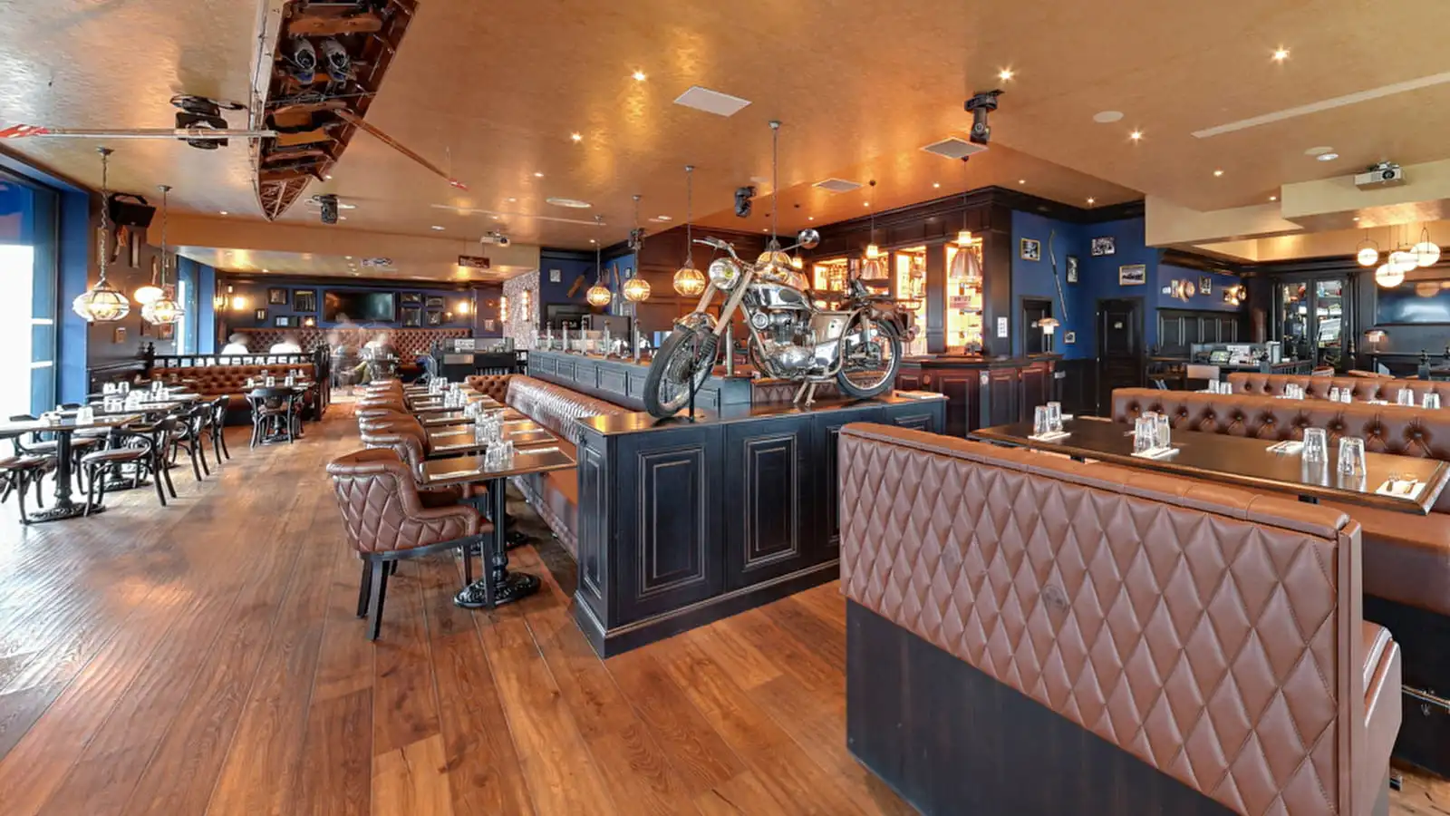 vue d'une brasserie au bureau