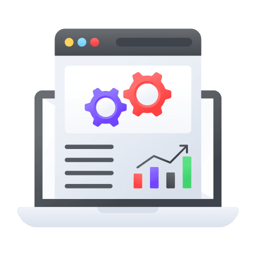 A smartphone with a black case is displayed vertically on a wooden stand against a black background. The screen shows a gradient from blue to yellow.