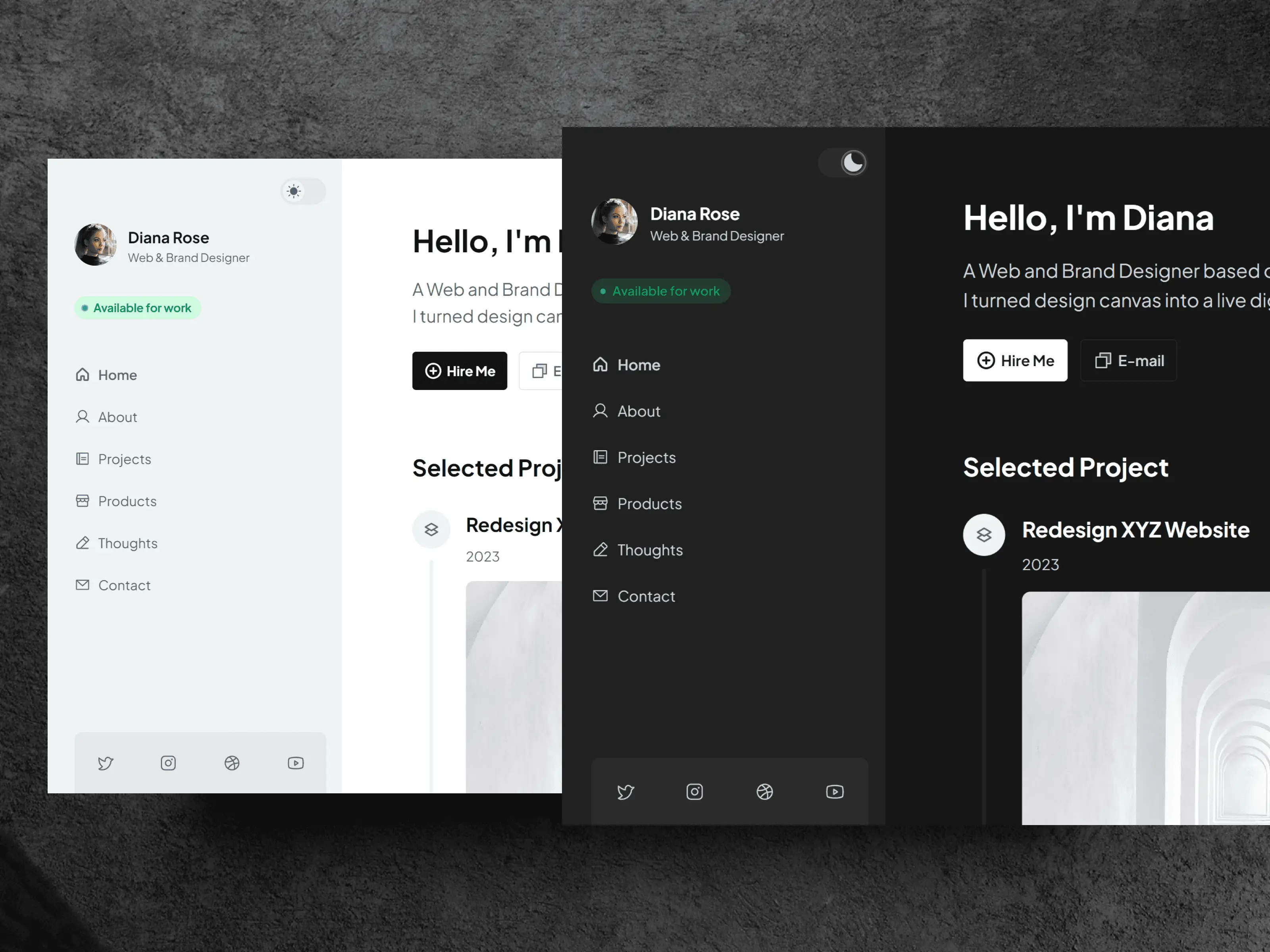 BoardaFolio creative portfolio Framer template