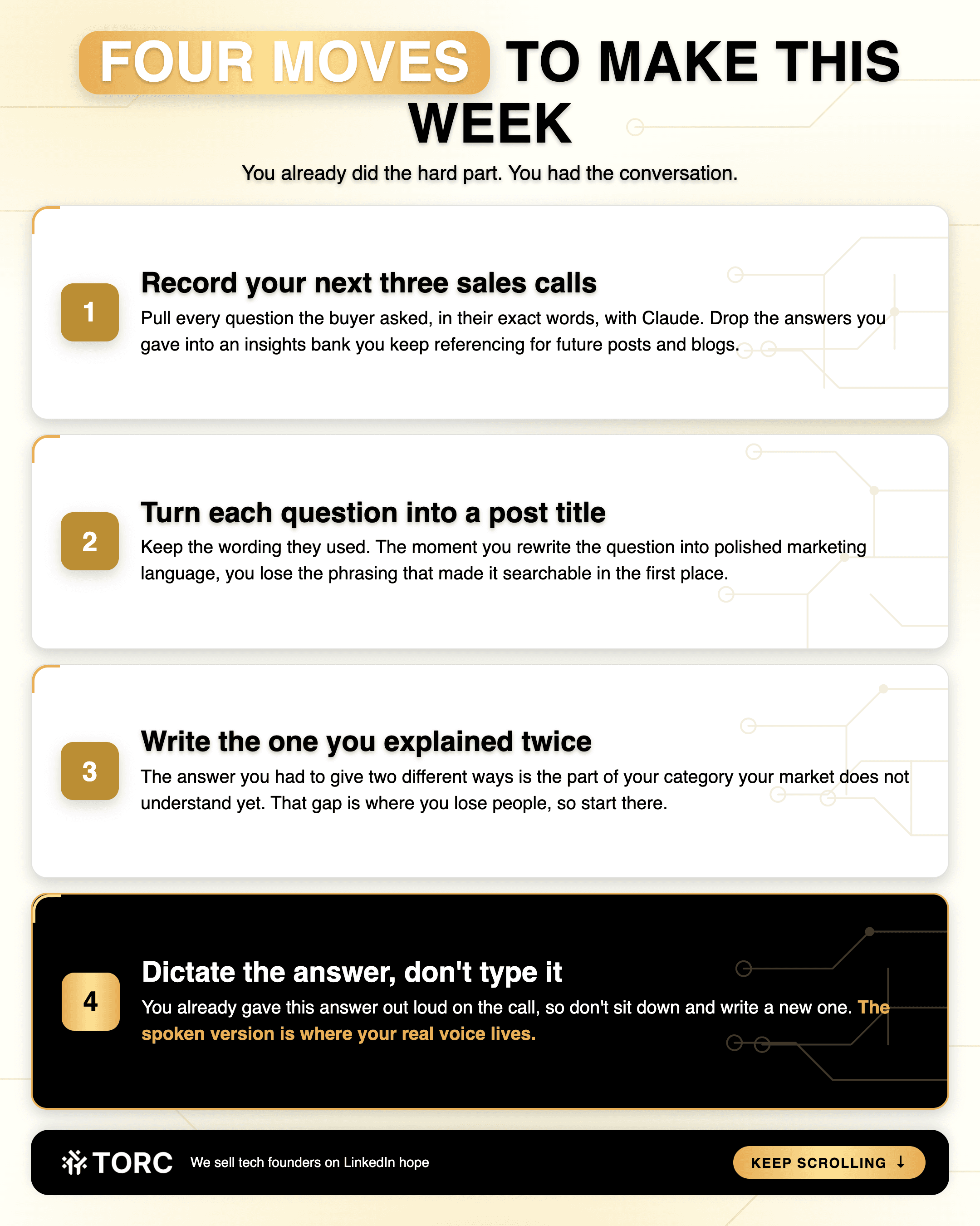 Infographic: Four moves to make this week