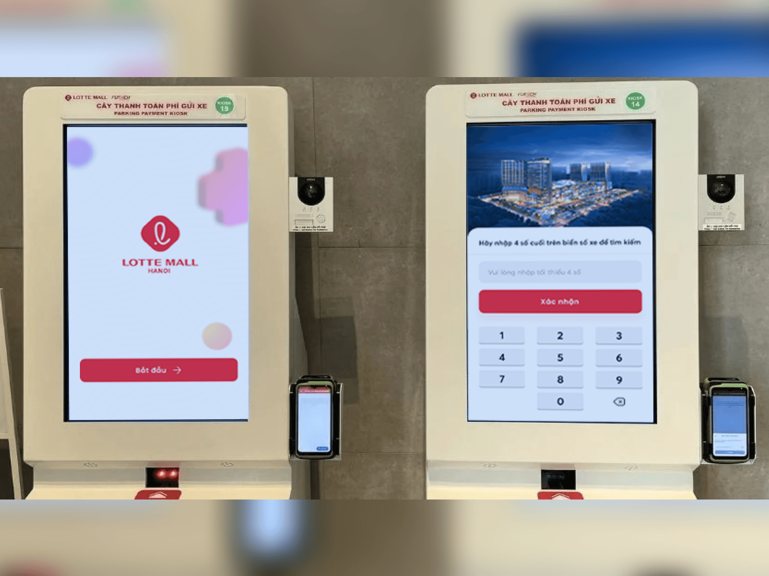 Dự án thiết kế giao diện cây thanh toán phí gửi xe tại Lotte Mall West Lake nhằm giải quyết những bất tiện trong quá trình tìm xe và thanh toán của khách hàng tại trung tâm thương mại quy mô lớn. 