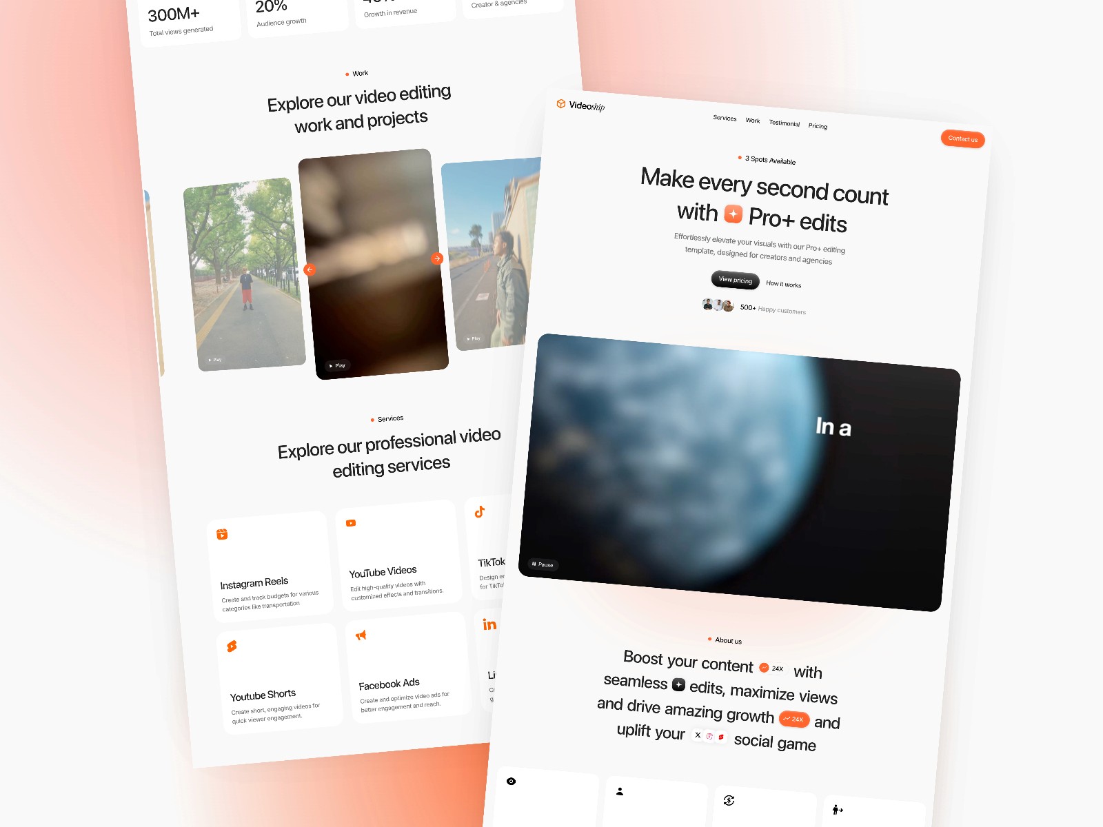 Videoship — 现代创意机构官网设计灵感