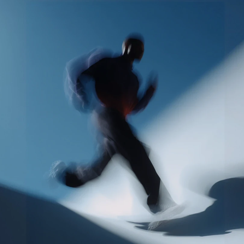 Dynamic Motion Blur blue mountain