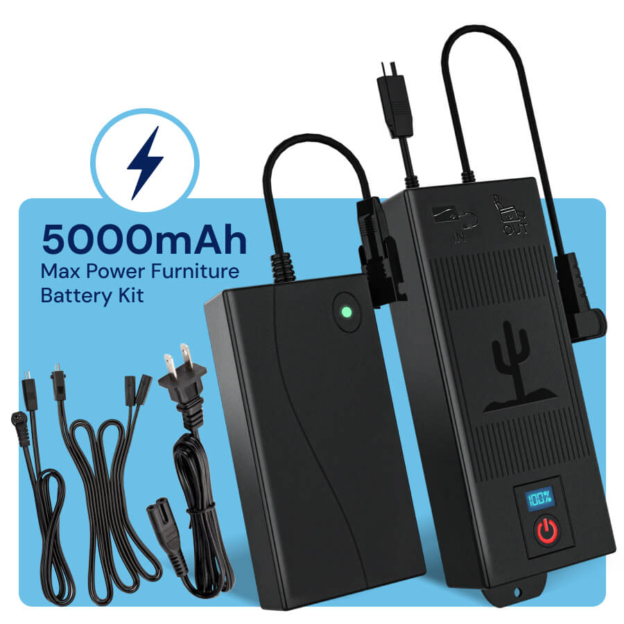 Blue Cactus reclining furniture battery pack power supply charger