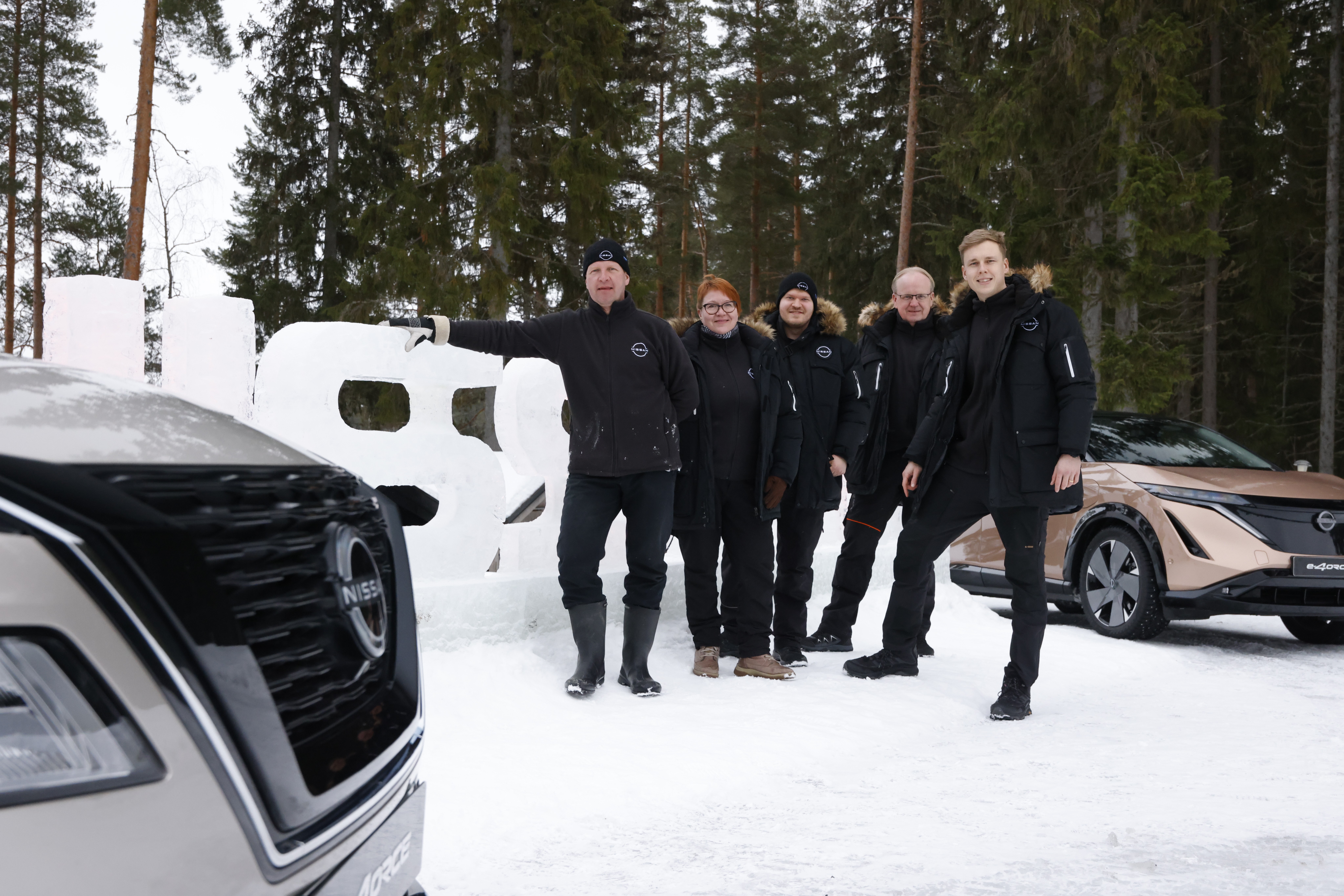 Athlete winning a race