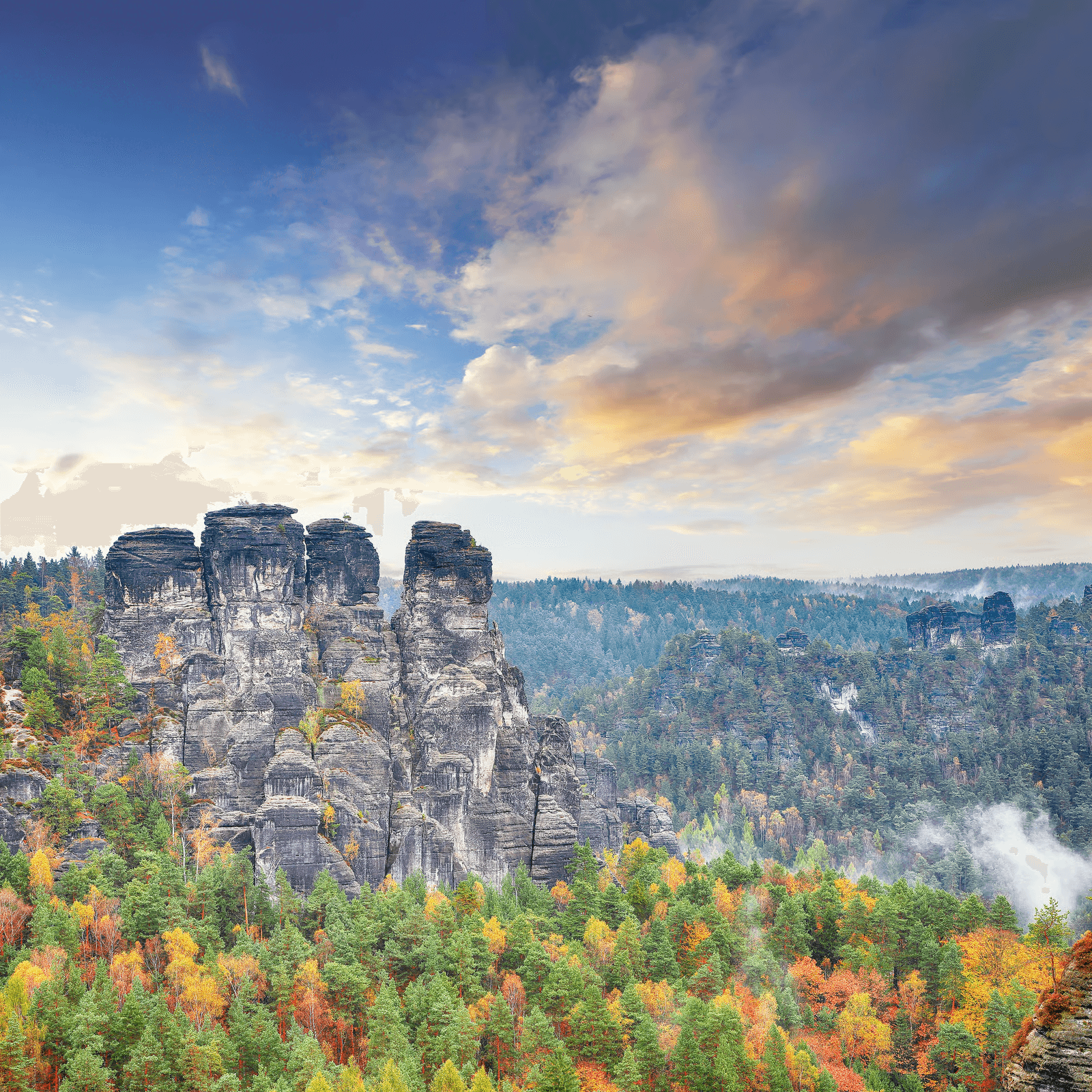Ein Foto von der Landschaft in Sachsen