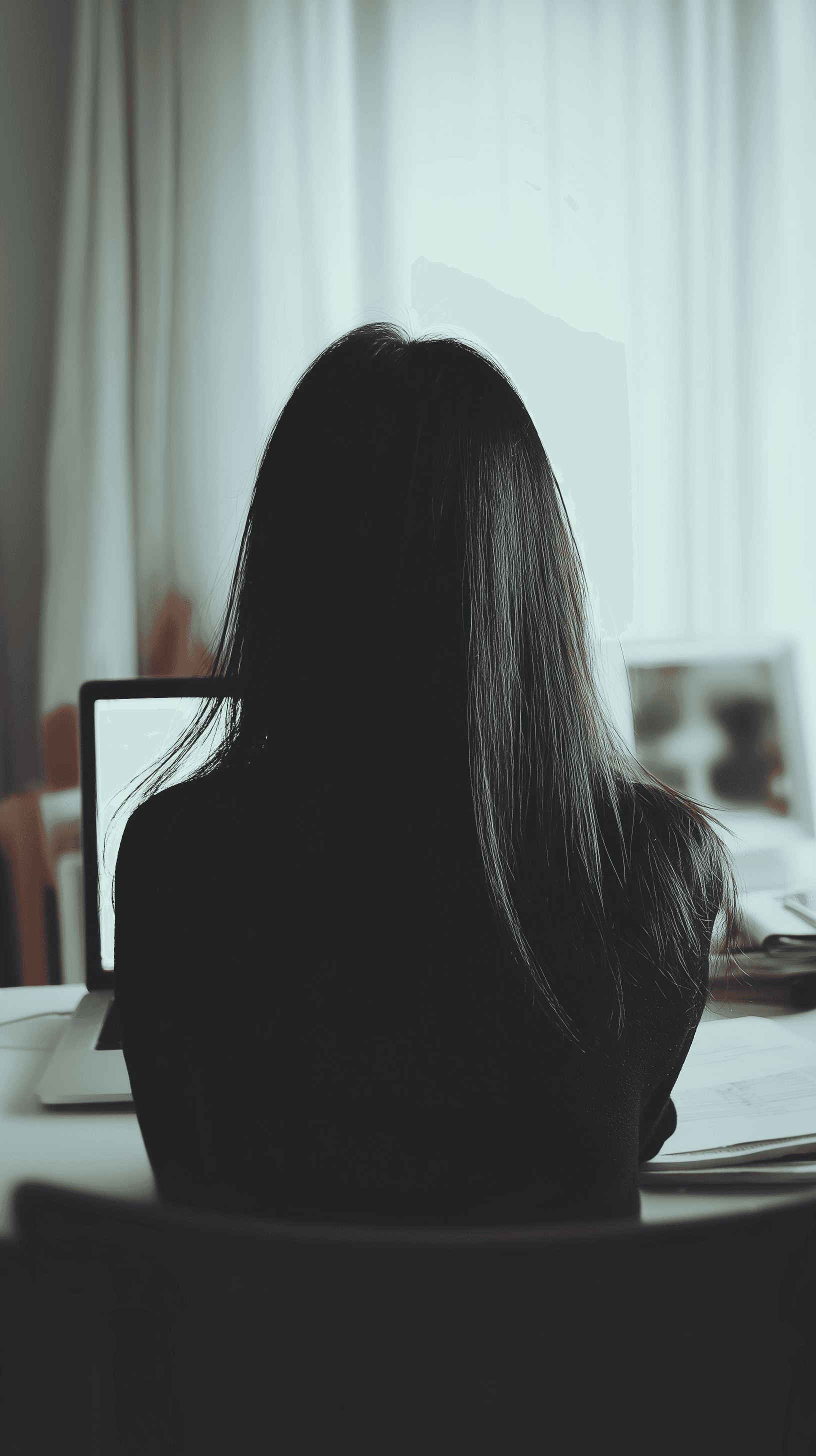 Woman with color palette