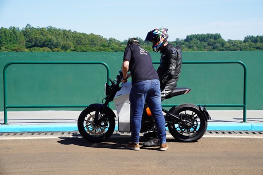 Two mans and a bike