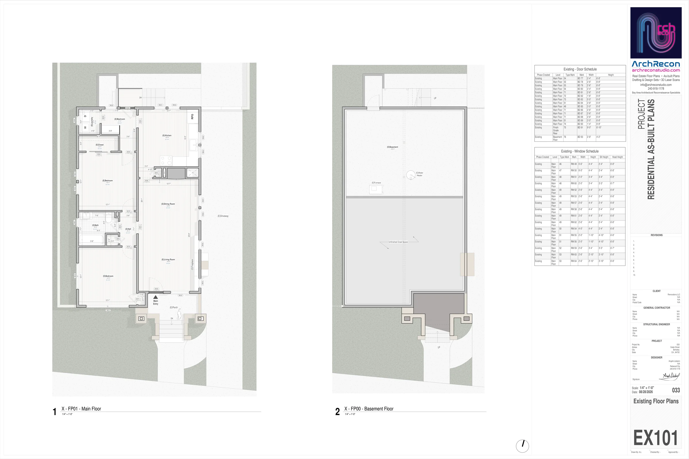 Cedar Street House As-Built Doc 03