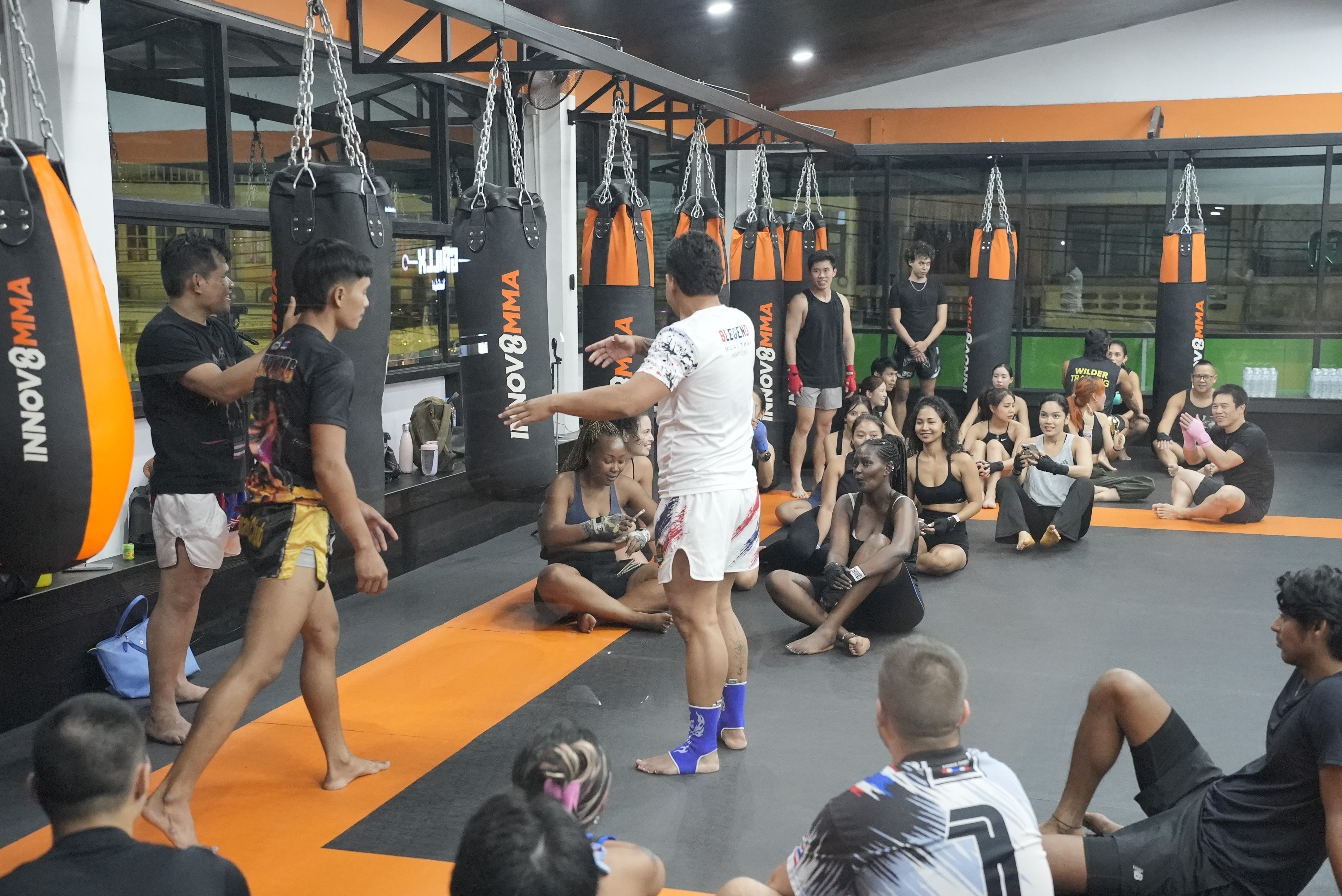 Group MMA training session at INNOV8,