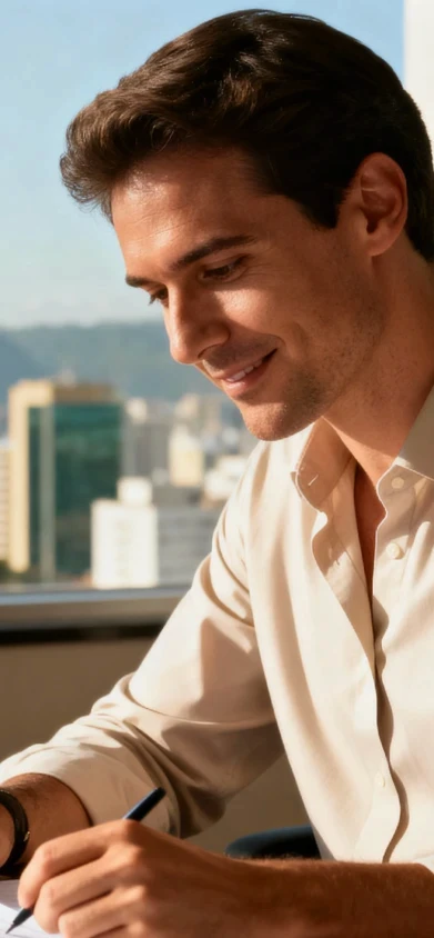 Imagem de um contador no escritório