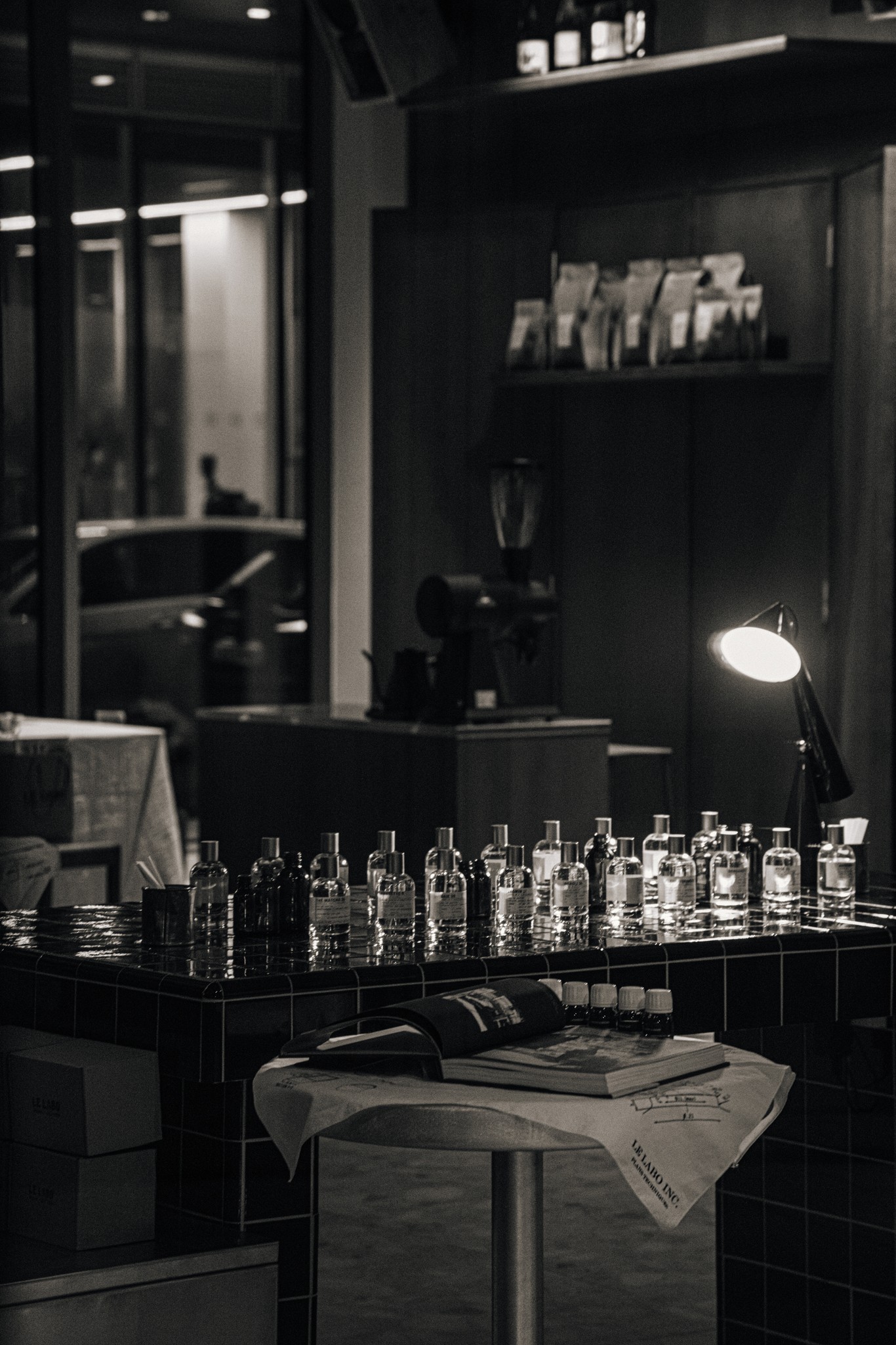 Tiling for  acoffee shop under construction