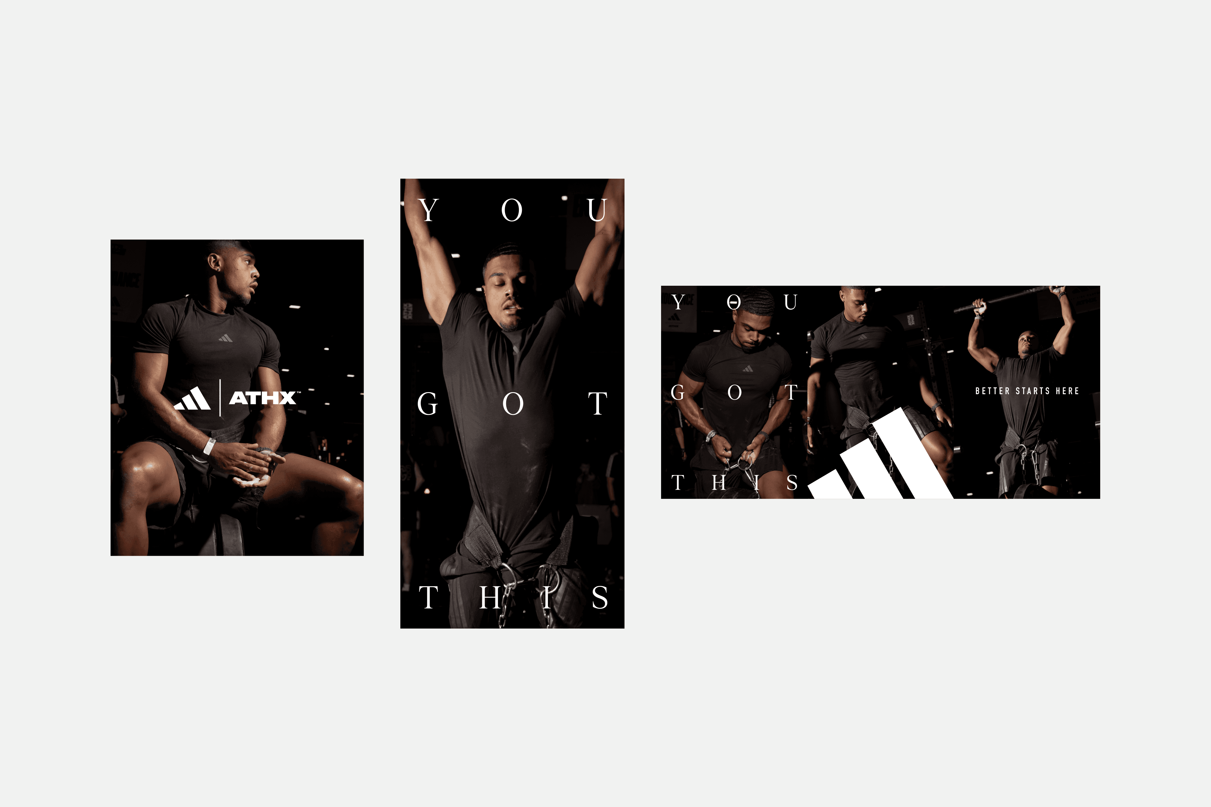 Streetside billboard with flyposters of the Batch.Works brand and illustrations