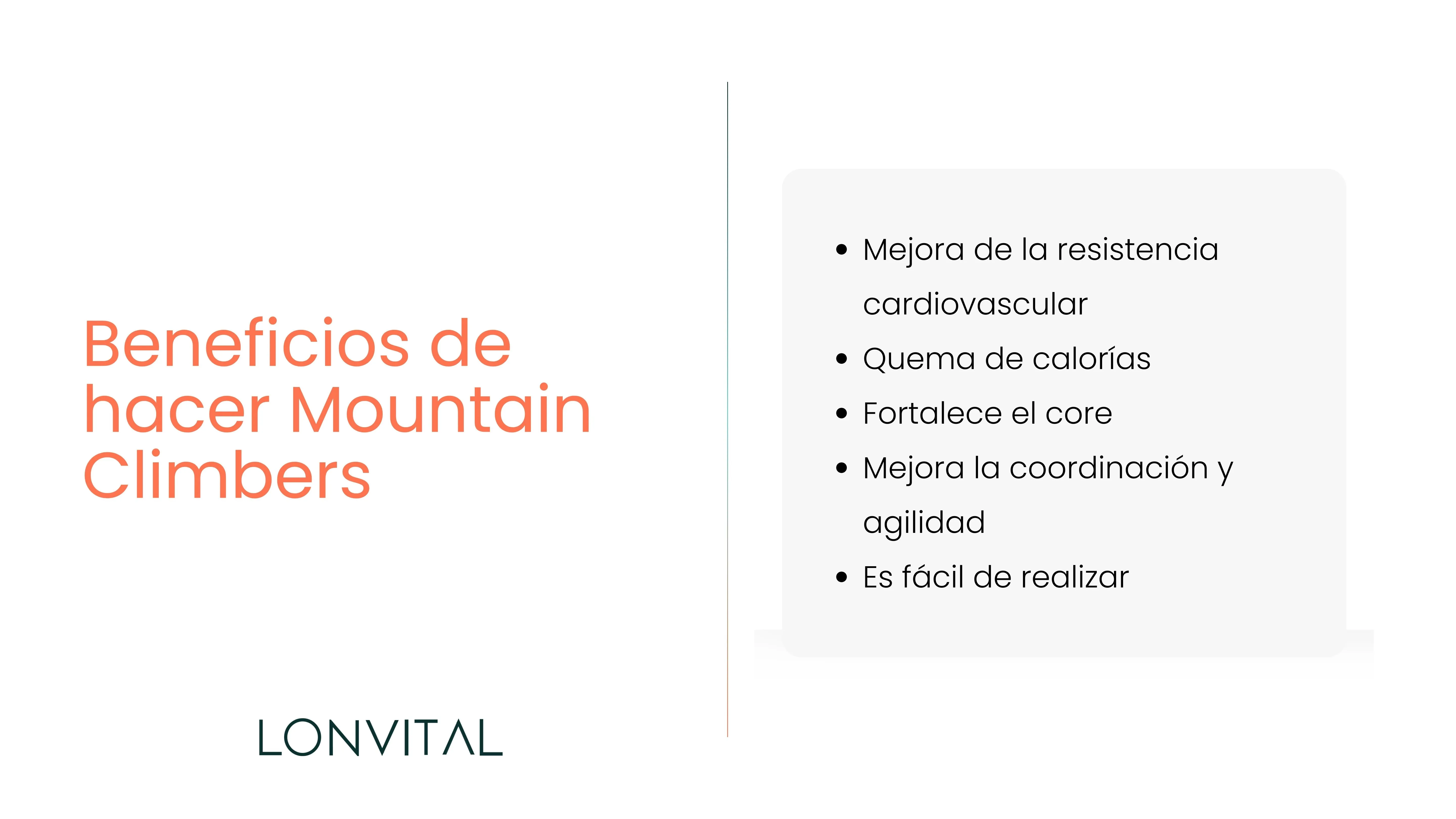 Beneficios de hacer Mountain Climbers