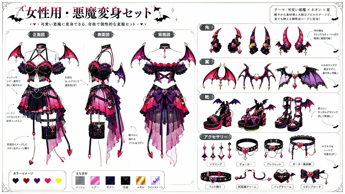 Devil Transformation Character Design