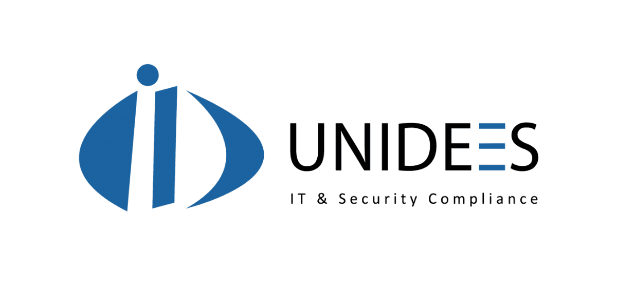 UNIDEES logo representing IT and security compliance services with a blue design and modern typography.