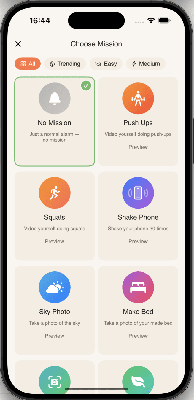 Gold iPhone showing a community screen of a habit tracker app with user suggestions, profile images, and follow buttons, on a light grey background.