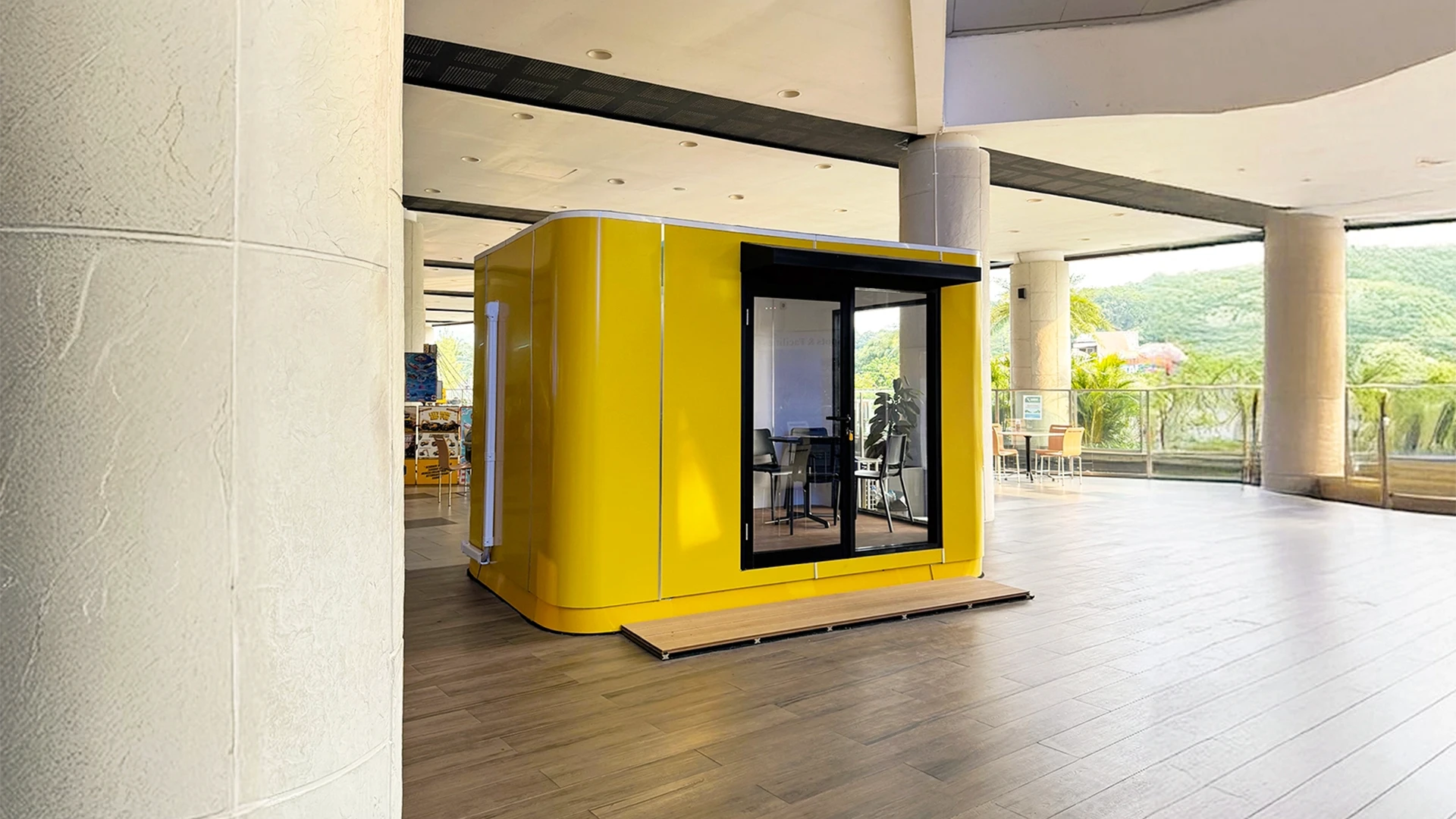 booth indoor cabin modular prefab