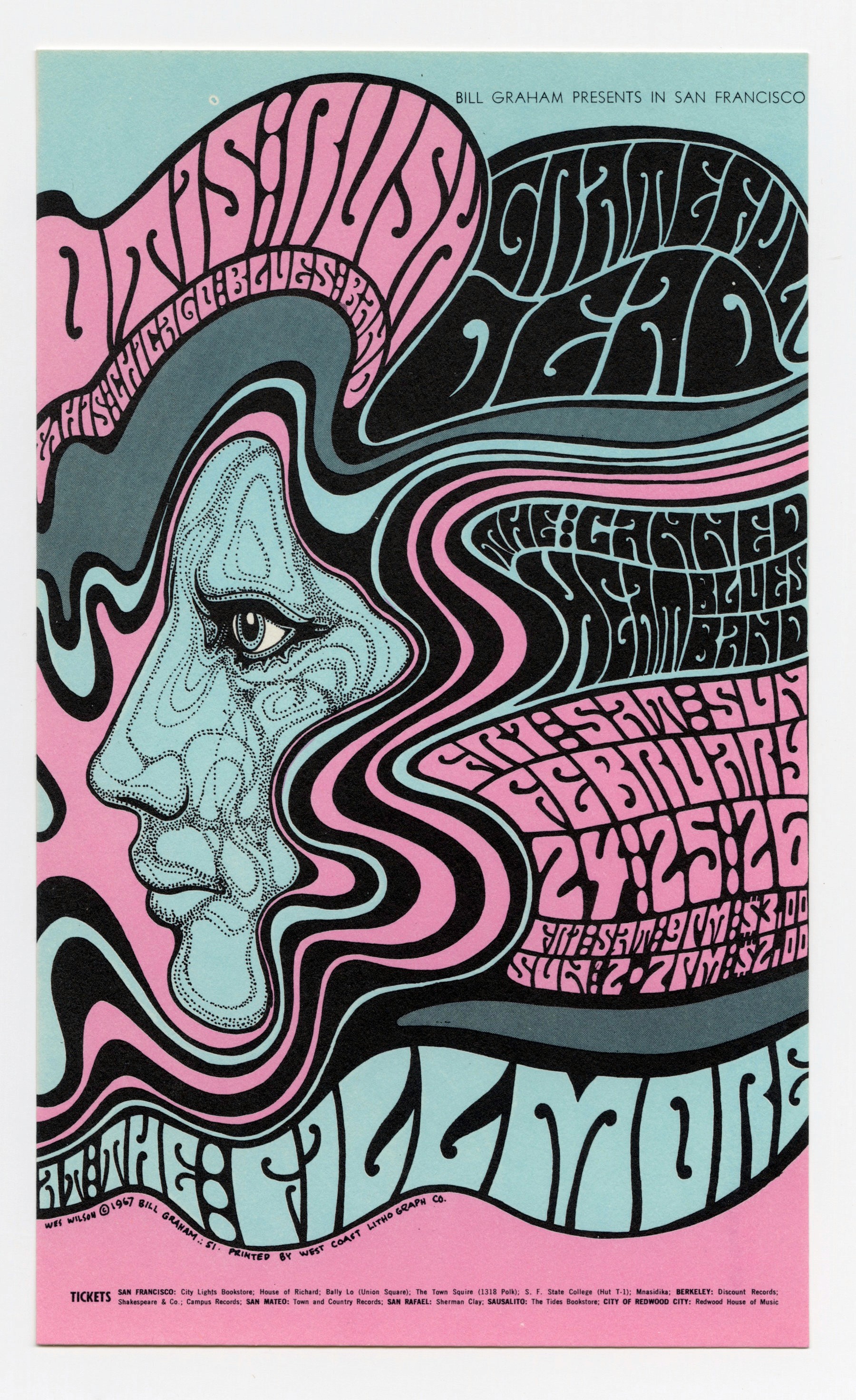 Perhaps Wilson’s best known work, this image flawlessly captures the essence of 1960’s psychedelia.