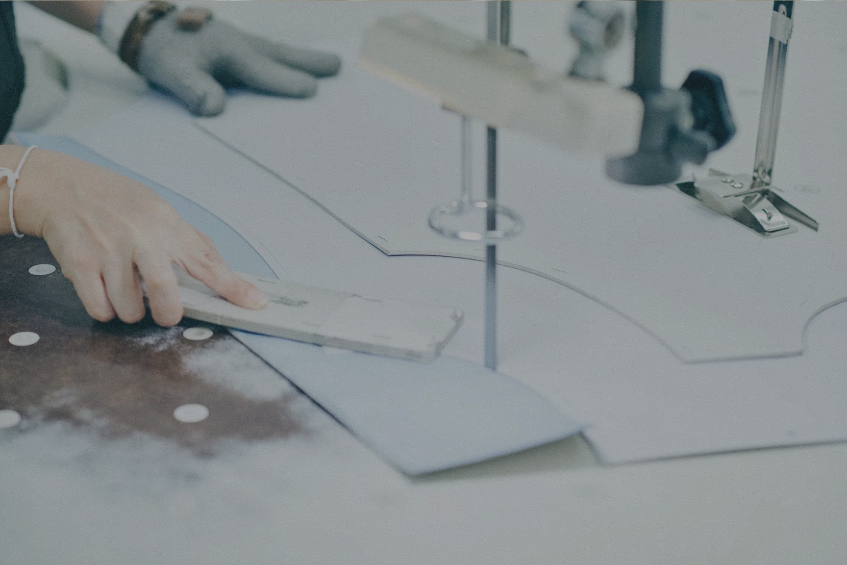 Dynamic picture of a cyclist riding downhill