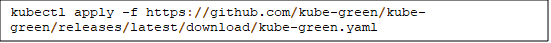 kubectl apply command installing kube-green from its latest release manifest