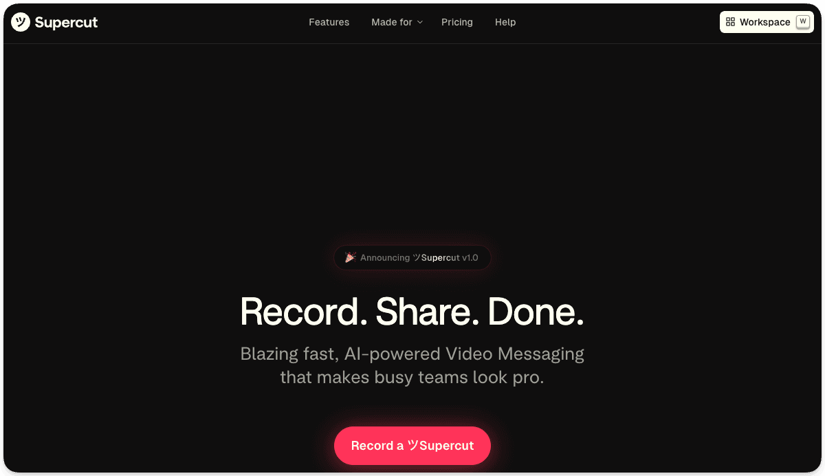 Supercut screen recorder for Mac