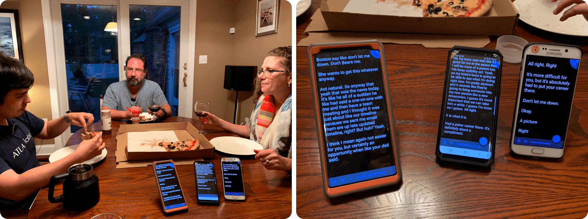 Research synthesis mapping pain points in speech transcription and group conversation.