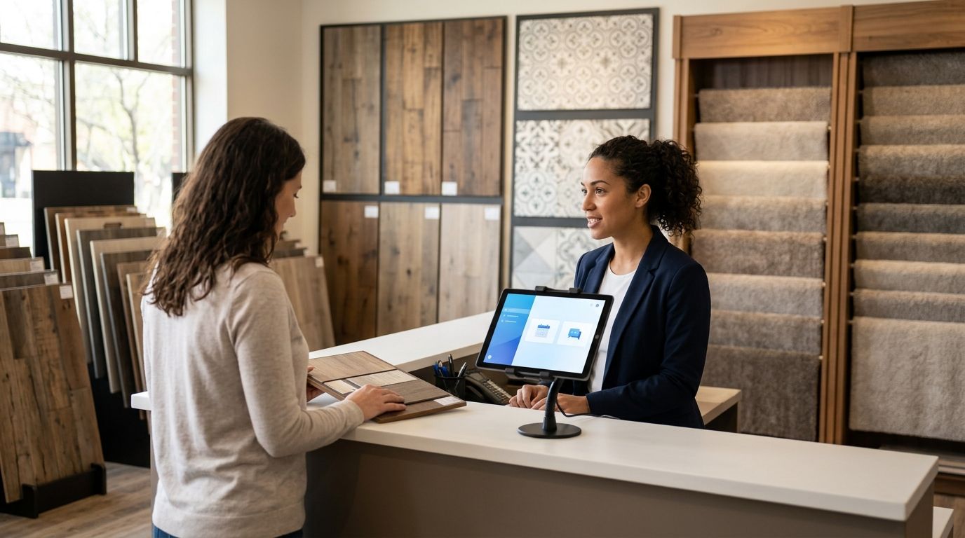 AI Receptionist for Flooring Companies