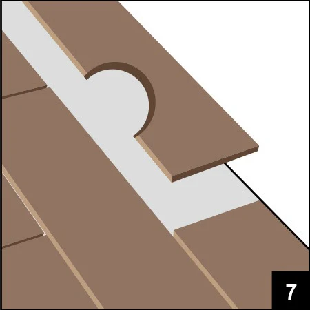SPC地板安裝教學：示範石塑地板針對喉位進行圓形切割修口，香港室內裝修地板工程指南。
