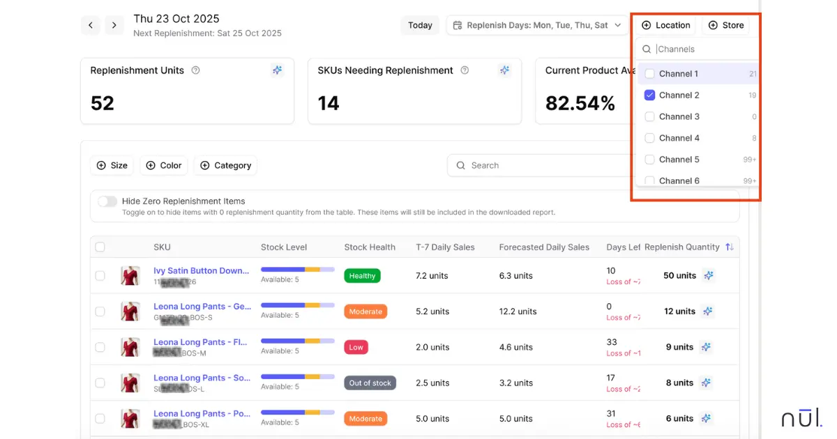 Nūl is an agentic inventory optimization platform built for fashion category management