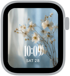 porcelain spring Apple Watch face preview 5 featuring easter and spring.