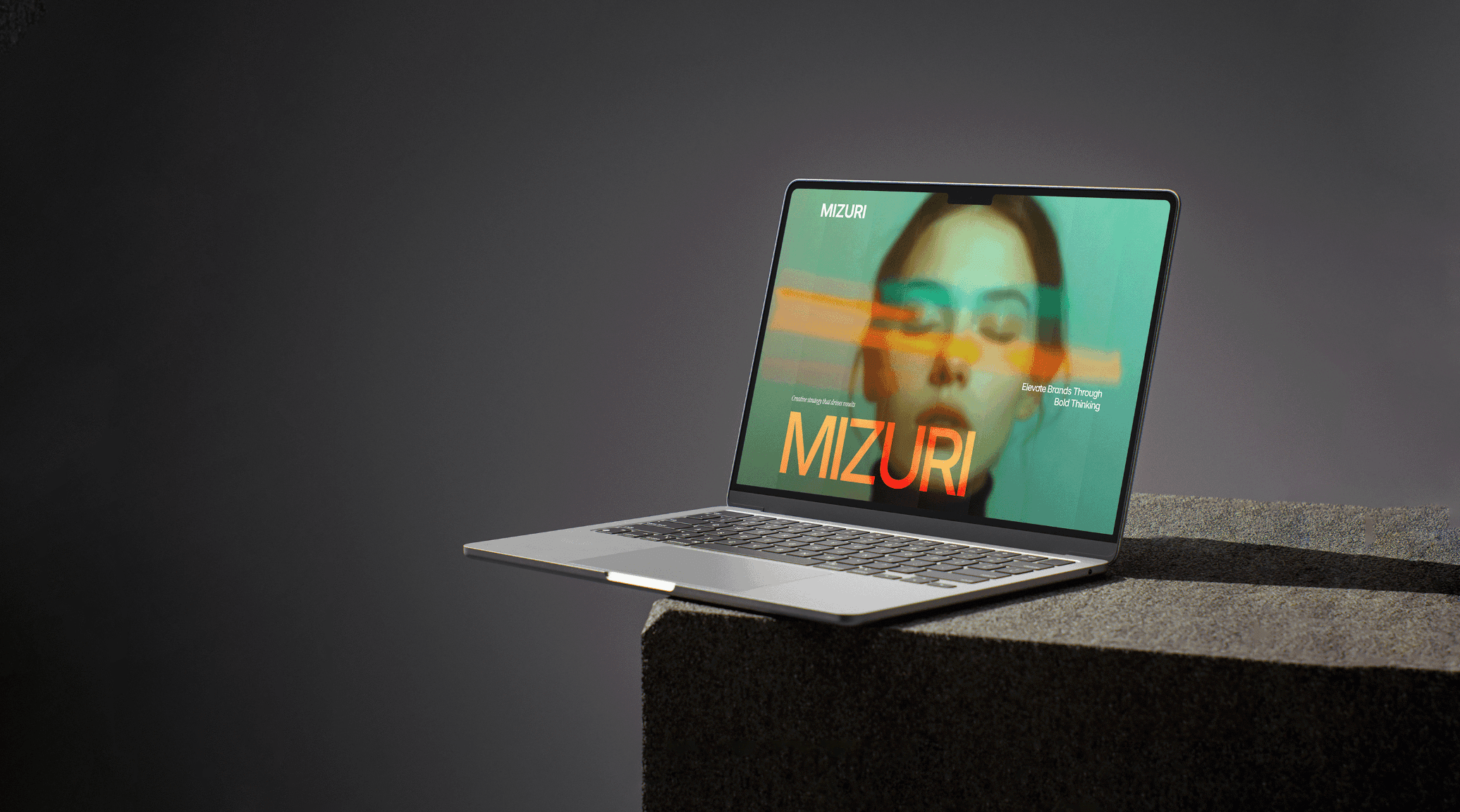 Casual Tablet Reader Engaging Digital Magazine with Vivid Red Design