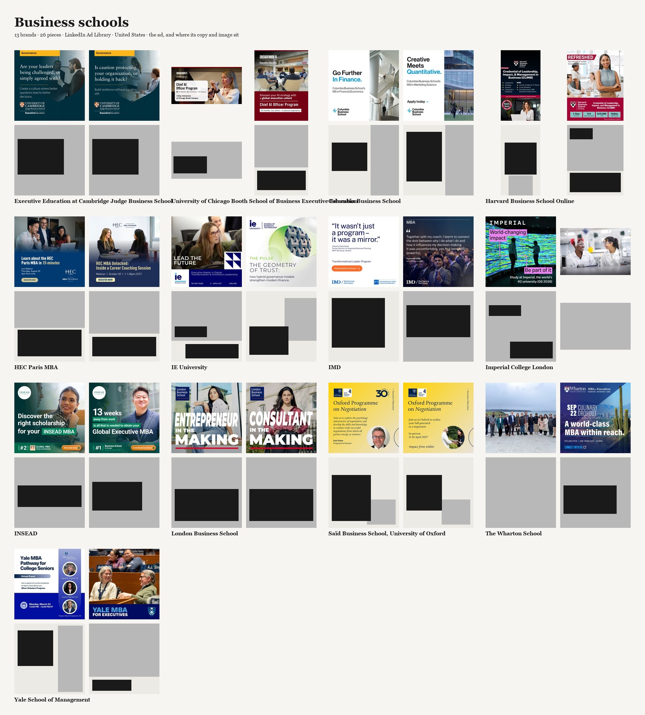 8 · Business schools.