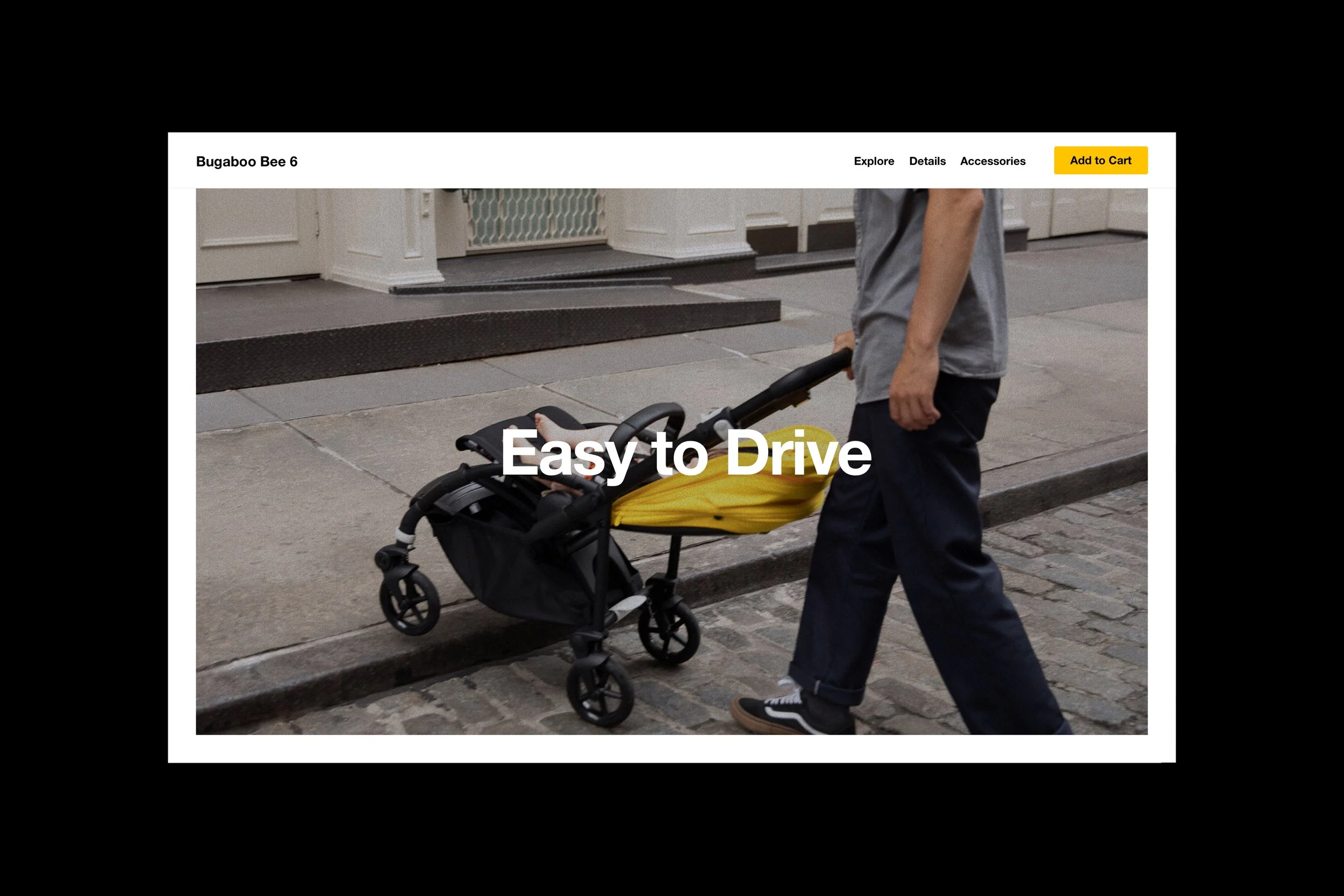 UI components for the Bugaboo Bee 6 launch, an interactive product storytelling experience.
