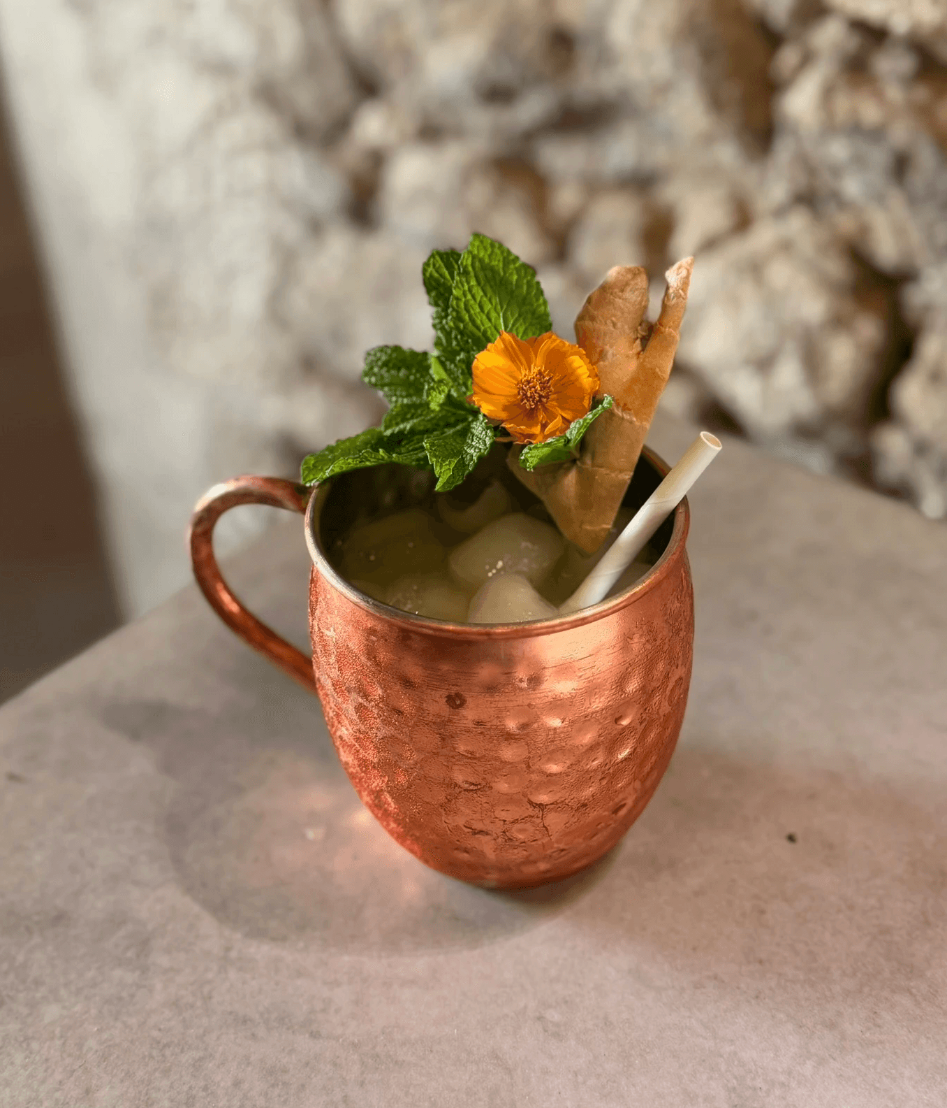 Mocktail mangue gingembre