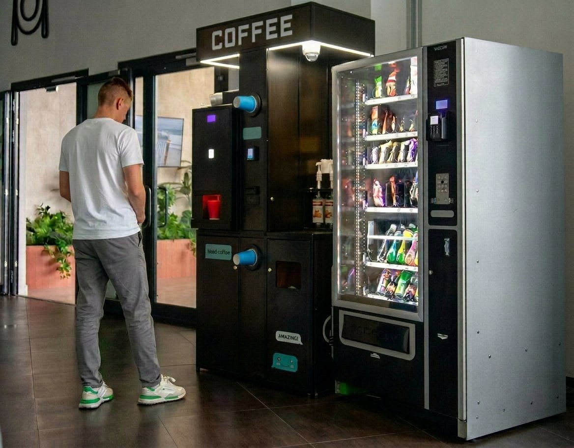 unattended retail Canada, smart coffee machine investment, coffee vending machine Canada