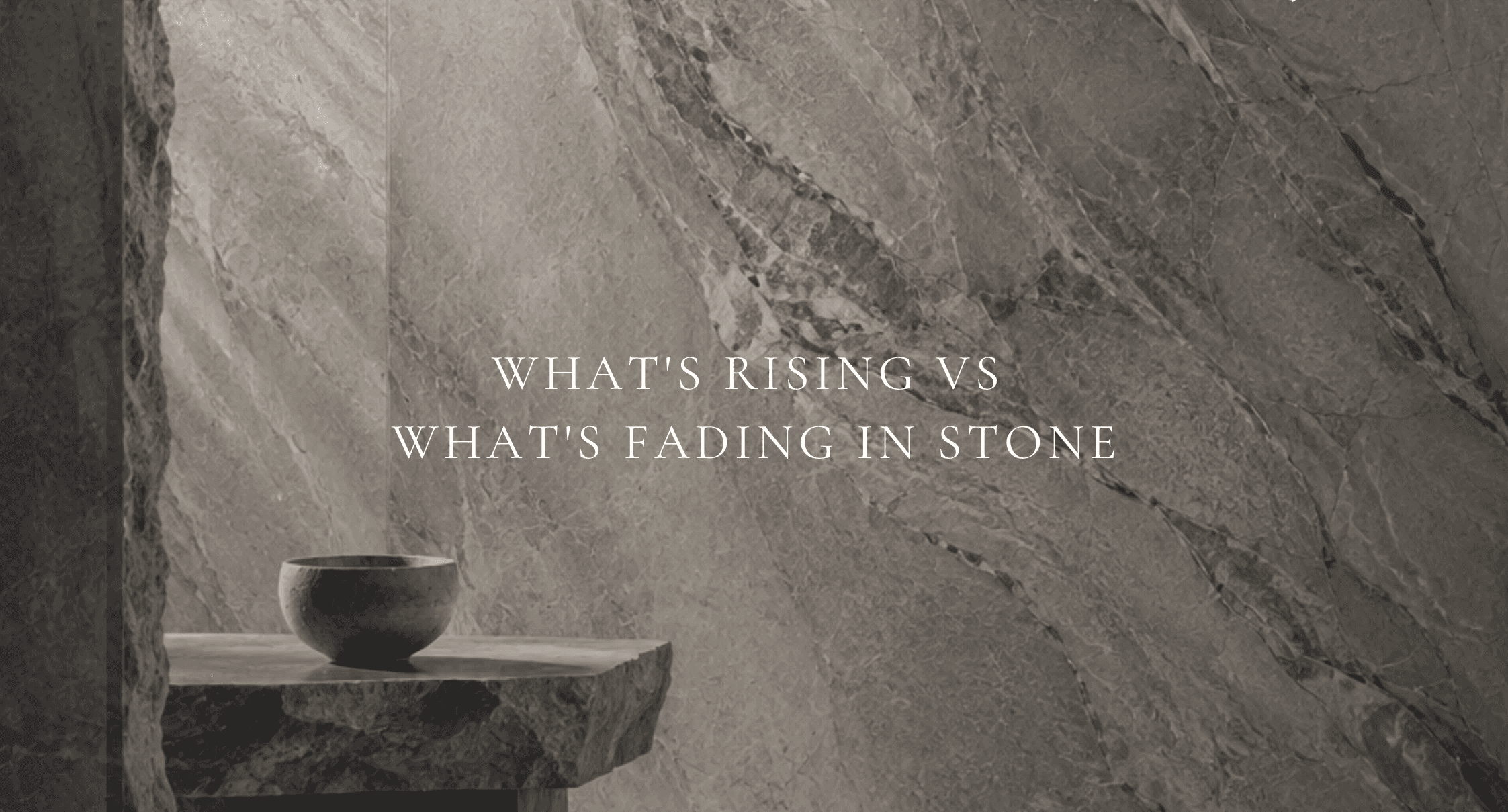 Honed travertine slab with natural veining, an example of 2026 natural stone trends