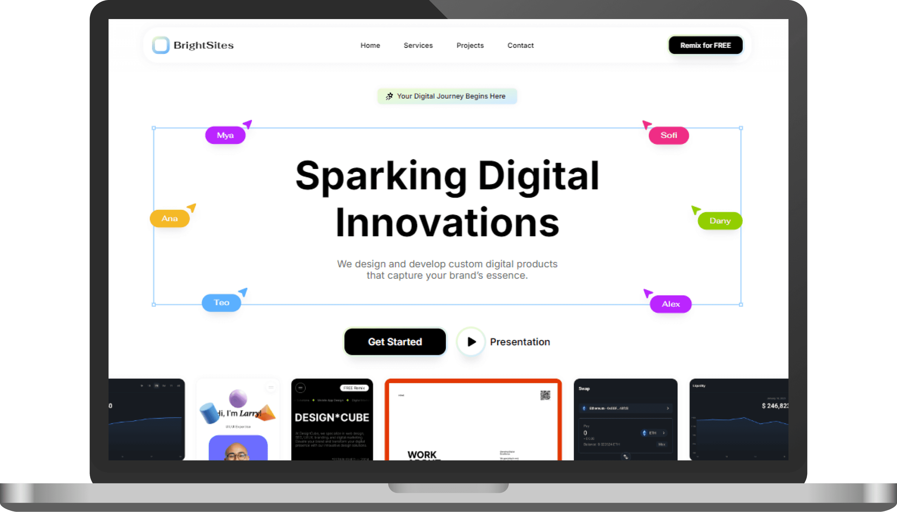 Brightsites Website in Framer