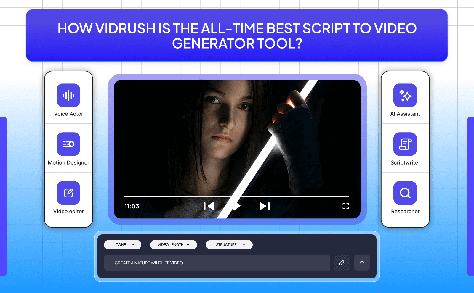 How VidRush is the All-Time Best Script To Video Generator Tool_