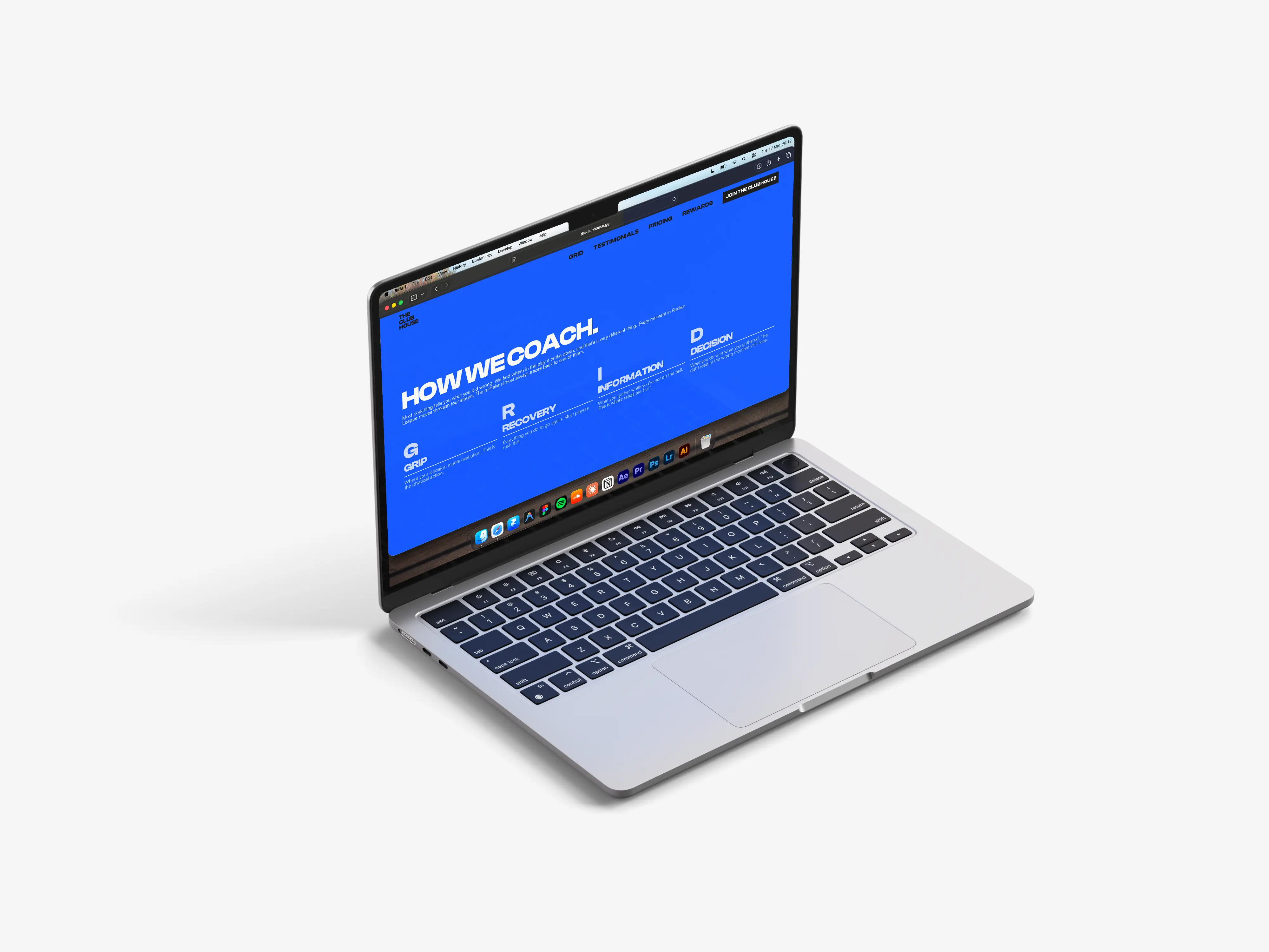 The Clubhouse GRID Mockup