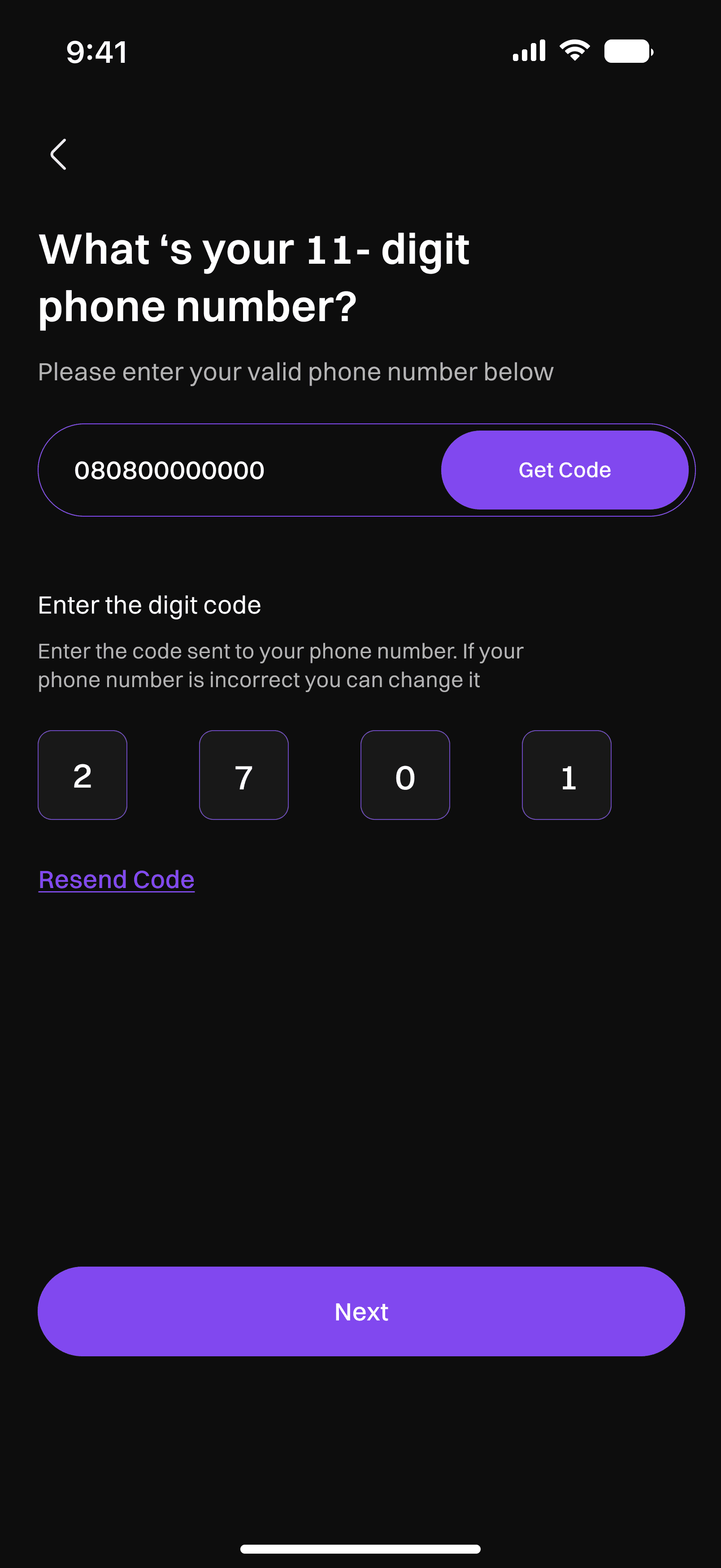 Authentication & Setup, screen 2